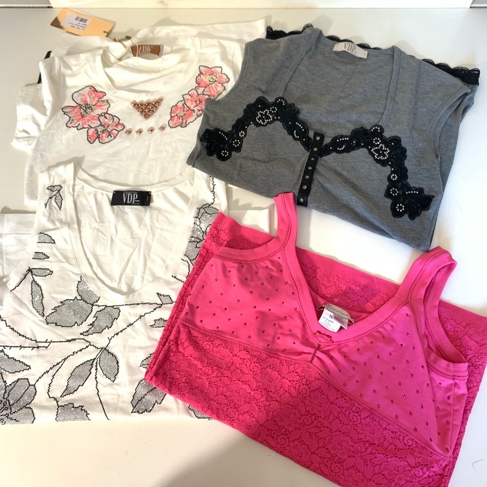 VDP Collection tank tops size 8 bundle of 4 shirts